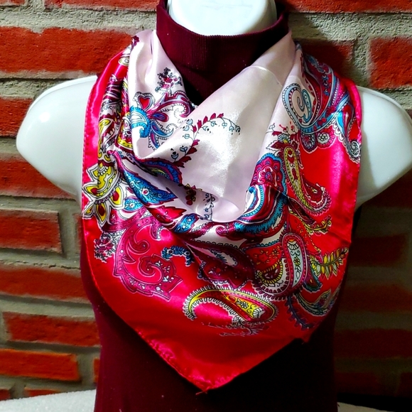 Ladies Sheer, Silk Scarf - $7 NWT. - Picture 2 of 4